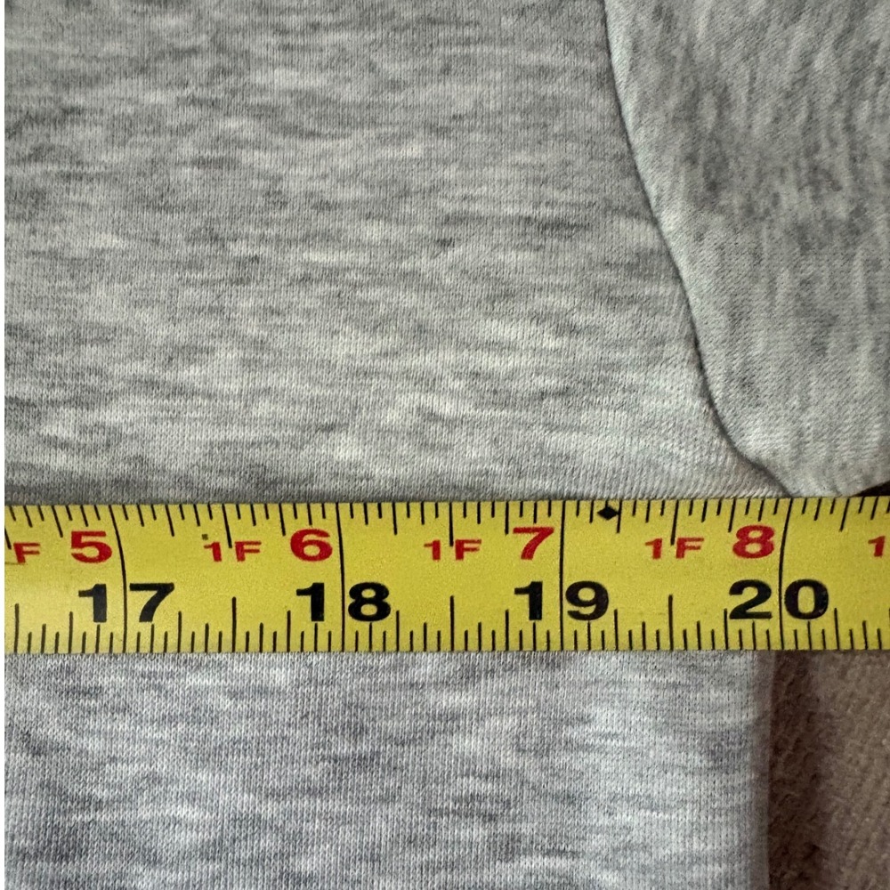 Addison Bay Harper Dress Gray White Mixed Media Sweatshirt Dress | Small - Picture 10 of 11